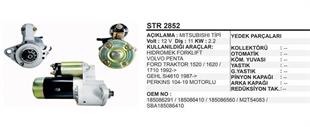 Marş Motoru 12V 11DİŞ Perkins Hidromek Volvo Penta Forklift Ford Traktör 1520 1620 1710 Gehl Sİ4610 | REMARK STR2852