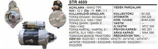 Marş Motoru 12v 11diş Şahin Dogan Kartal Denso Tip Str6042 Str1401 63291401 | Ith Strmmr0010