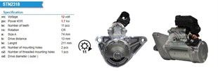 Marş Motoru 12v 11diş Toyota Auris Yaris 1,7 Kw Toyota Aurıs Yarıs Corolla 1,4 4d 2013-2018 Dsn1238 4280009070 | Denso Dsn1238