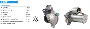 Marş Motoru 12v 12diş Ford Tata Tata Indıca 1.4 Glx | Vısteon 2010001054