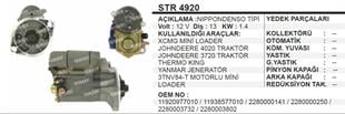 Marş Motoru 12V 13DİŞ Johndeere Yanmar 4020 | REMARK STR4920