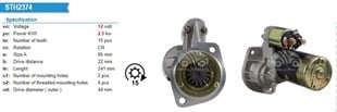 Marş Motoru 12v 15diş Yanmar Marin-les0113 | Lucas Les0113