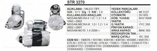 Marş Motoru 12v 8diş Nissan Micra Note D7e40 | Mando Mee015022