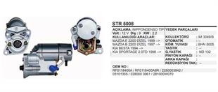 Marş Motoru 12V 9 Diş Mazda E2200 Kia Besta Dizel STR5008 STR5005 | REMARK STR5008