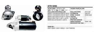 Marş Motoru 12v 9diş 1.7kw Bmw 316ı 320ı 520ı | Remark Str5096