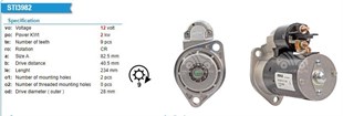 Marş Motoru 12v 9diş 2 Kw Iskra Tıp Atlas / Bomang / Hatz Is1150 | Ith Str2663