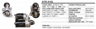 Marş Motoru 12v 9diş Albea Siena Punto 1.2 | Bypart Umm3412