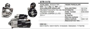 Marş Motoru 12v 9diş Ducato Boxer 2011 Otokar Jest Fıat Ducato-boxer 2,3jtd 11- | Cargo 114833