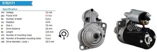 Marş Motoru 12v 9diş Ters Pancar Lombardini Pat Pat Lombarıdını Bertolını 312 318 408 Goldını 3ld 450 3ld510 6ld325 Valp | Bosch 0001107099