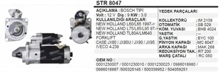 Marş Motoru 12v 9diş New Holland Case Ford 65/75 New Holland Traktor / İş Makinesı Is1262 | Wınwın Str8047