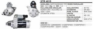 Marş Motoru 12v 9diş Nippon Denso Honda Crv | Ith Str4815