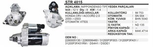 Marş Motoru 12v 9diş Nippon Denso Honda Crv | Bypart Emm3316