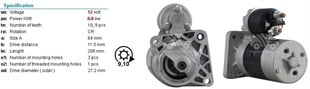 Marş Motoru 12v 9diş Palio 96- 1,2 1,6 | Opar 51890633