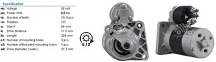 Marş Motoru 12v 9diş Palio 96- 1,2 1,6 | Opar 51890633