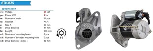 Marş Motoru 24v 11diş Isuzu Champion Sampiyon Npr66 Nkr66 4be1 4hf1 Str6107 | Lucas Les0324