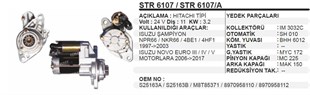 Marş Motoru 24v 11diş Isuzu Şampıyon Str6107 Str6112 | Aes Str6107