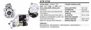 Marş Motoru 24v 11diş Kobelco Jcb 2kulak Hıtachı Zx120 Ex200 Jcb Kobelco Lc Sk 135 Isuzu Motorlar Sumıtomo Isuzu Motorlu İş Mak | Wınwın Str2700
