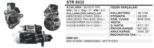 Marş Motoru 24v 11diş Mercedes Axor Atego Travego Daf Scanıa | Aes Str8032