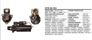 Marş Motoru 24v 12diş Dev Fatih Caterpillar 40mt | Ith Str50103
