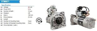 Marş Motoru 24v 12diş Mıtsubıshı Ford Cargo 3220 3225 3230 | Wutse Str30328