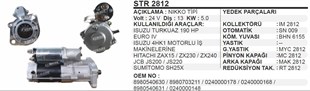 Marş Motoru 24v 13diş Isuzu Turkuaz İş Mak Isuzu Turkuaz Euro Iv 4hk1 Motorlu İş Makinalarına Sumıtomo | Aes Str2812