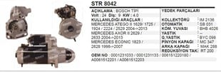 Marş Motoru 24v 9diş 4.0 Bosch Tip Mercedes Ategoı-ıı Axor Iı Atego Iı Axor Iı Econik | Wınwın Str8042