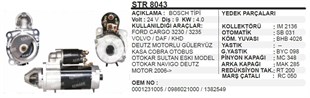 Marş Motoru 24v 9diş Cargo Sultan Deutz Ford Cargo Str8043 Umm3021 Str8018 | Aes Str8043