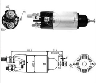 Marş Otomatiği 24v Mercedes Axor 39mt 12mm 10mm Civatalı-kulaklı | Ith Mosmı3898