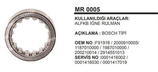 Marş Rulmanı Alfkb F91916 2000910005 | Martek Mr005