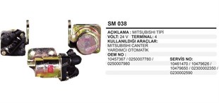 Marş Yardımcı Ara Otomatiği 24v Mıtsubushı Canter 4 Çıkışlı | Remark Sm038