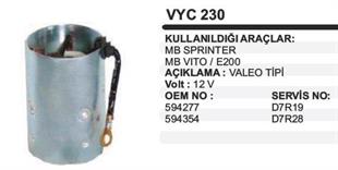 Marş Yastığı 12v Mb.vito D7r Valtip 76*114.5 Sprinter Vito E200 Hyundai Tata Kamyonet | Remark Vyc230