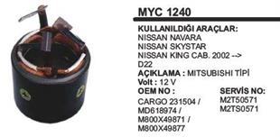 Marş Yastığı 12v Nissan Skystar Navara 76*63*72 Myc1240 | Remark Myc1240