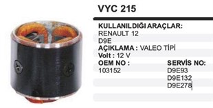 Marş Yastığı 12v R12-r9 Valeotip 86*67*77 Vyc215 | Ith Myvyc215