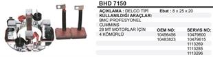 Kömür Yuvası Bmc Profesyonel 28MT Cummins BHD7150 | MARTEK BHD7150