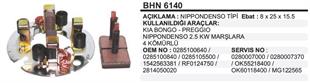 Kömür Yuvası Kia Bongo Prıgo Isuzu Nkr Npr BHN6140 8x25x15 | MARTEK BHN6140