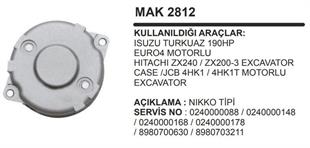 Marş Arka Kapak Isuzu Turkuaz 190HP EURO4 | MARTEK MAK2812