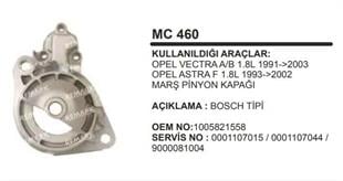 Pinyon Kapağı Bosch Tip Opel Vectra A/b Astra F | MARTEK MC460
