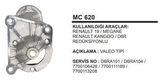 Pinyon Kapağı Renault R19 Kangoo Megane Redüksiyonlu | MARTEK MC620