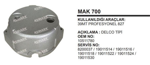 Marş Arka Kapak 39MT Profosyonel 827 MC700 MAK700 | MARTEK MC700