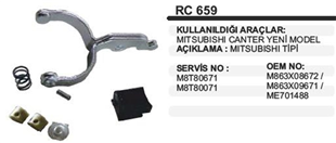 Marş Çatalı Mitsubishi Tip Canter Ym | MARTEK RC659