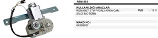 Silgi Motoru 12V Arka R12 Vidalı S855 | MARTEK RSM855