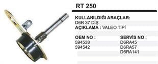 Rediktör Takımı Komple 37DİŞ Kalın D7RA D6R RT250 8DİŞ Kollektöre Göre | MARTEK RT250