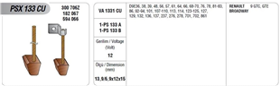 Marş Kömürü 12v Psx------133 Renault R9 R11 R19 Broadway | Mega Psx133cu