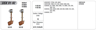 Marş Kömürü  Usx-91-92 Renault 9 | Mega Usx91/92