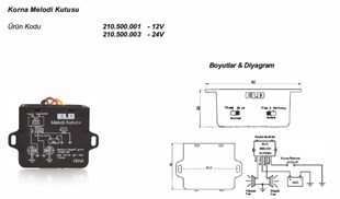 Melodi Kutusu 12v Elo | Elo 210500001