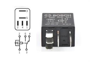 Röle Mikro Röle 24v 4fişli 10ah Tek Platınlı Dıotlu | Bosch 0986ah0323