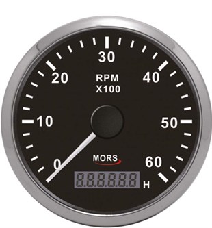 Mors Devir Göstergesi 6000 Devir Siyah Sr14880 |