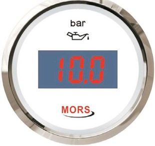 Mors Dijital Yağ Göstergesi 10 Bar 12-24v Beyaz |