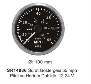 Mors Sürat Göstergesi 55 Mph Siyah Sr14886 |