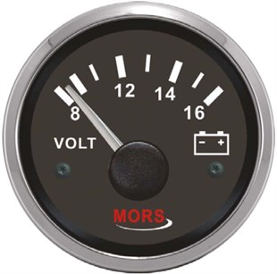 Mors Voltmetre 12v Siyah Sr14968 |